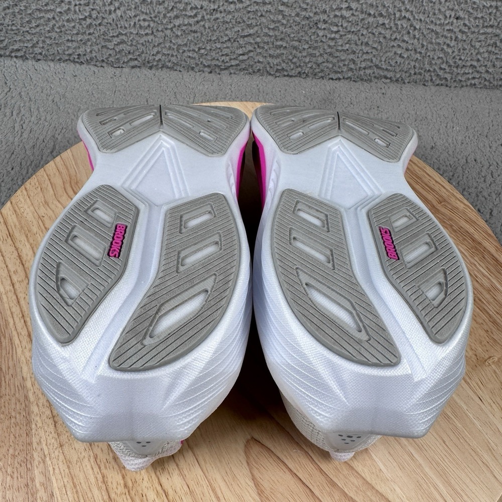 Brooks Hyperion 3 Womens Size 9 White Luminary Cyber Pink Road Running Shoes - Picture 9 of 12